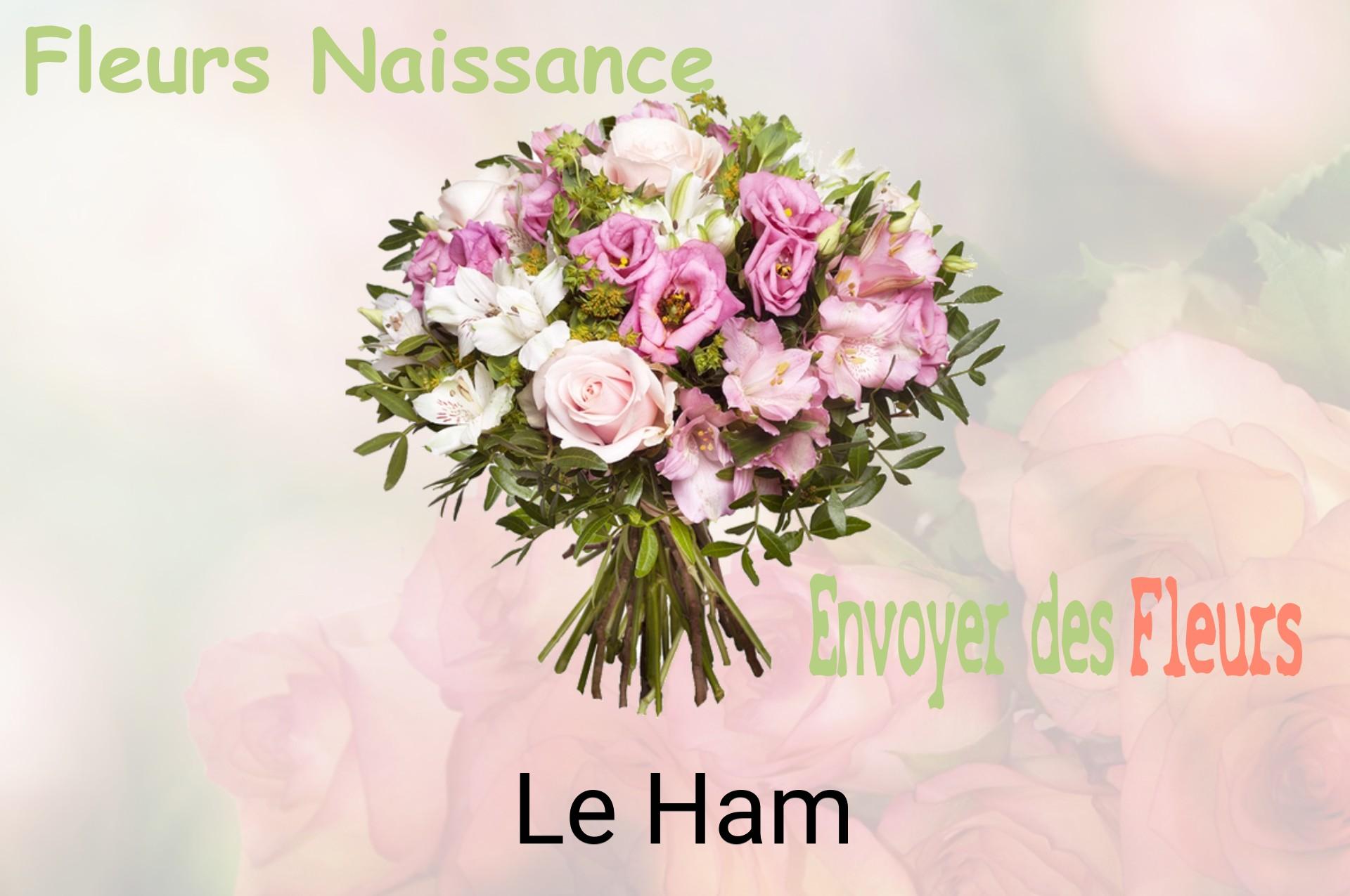 Bouquet de fleurs de naissance livré à Le Ham